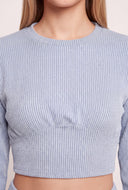 Lila Rib Knit Crop Top