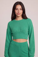 Lila Rib Knit Crop Top