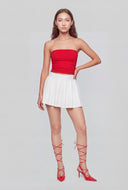 Scout Soft Knit Pleated Mini Skort