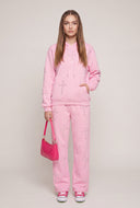 Glam Cross Drawstring Hoodie