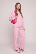 Glam Cross Drawstring Hoodie
