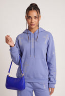 Glam Cross Drawstring Hoodie