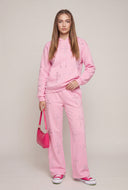 Glam Cross Wide Leg Sweatpants