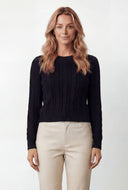 Sarai Cable Knit Crop Sweater