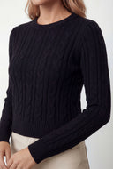 Sarai Cable Knit Crop Sweater