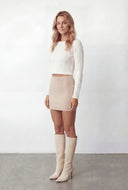 Sarai Cable Knit Crop Sweater