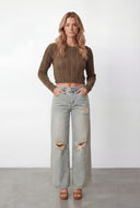 Sarai Cable Knit Crop Sweater
