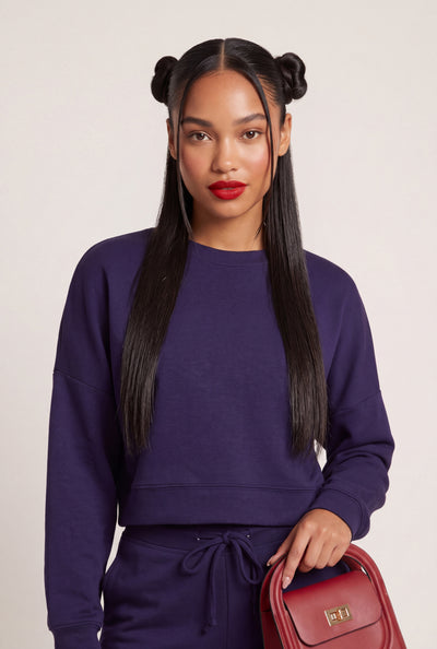 Modal Crop Sweatshirt