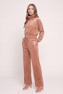 Velour Drawstring Top