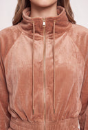 Velour Drawstring Top