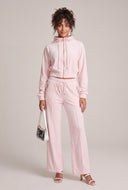 Velour Drawstring Top