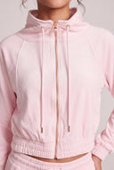 Velour Drawstring Top