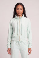 Velour Drawstring Top