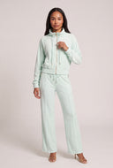 Velour Drawstring Top