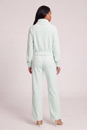 Velour Drawstring Top