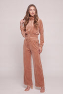 Velour Zip Sweatpants