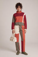 Color Block Zip Pullover