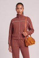 Jaycee Contrast Zip Sweatshirt