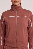Jaycee Contrast Zip Sweatshirt