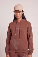 Glam Cross Pullover Hoodie