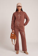 Glam Cross Pullover Hoodie