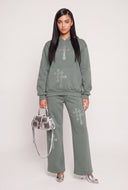 Glam Cross Pullover Hoodie