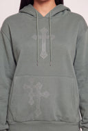 Glam Cross Pullover Hoodie