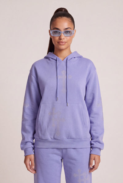 Glam Cross Pullover Hoodie