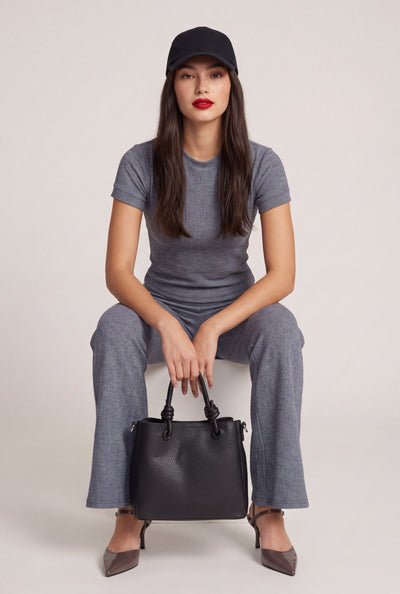 Eileen Rib Knit T-Shirt