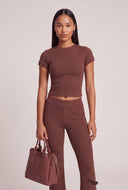 Eileen Rib Knit T-Shirt