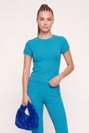 Eileen Rib Knit T-Shirt