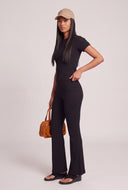 Eileen Rib Knit Flare Pants