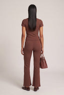 Eileen Rib Knit Flare Pants