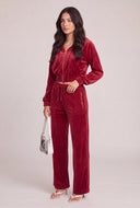 Ainara Velour Drawstring Pants