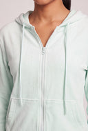 Amara Velour Zip Hoodie