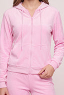 Amara Velour Zip Hoodie