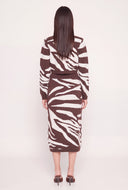 Zebra Midi Skirt