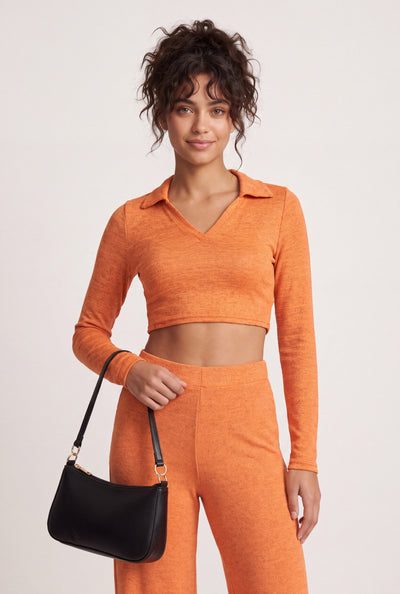 Eloise Long Sleeve Crop Top