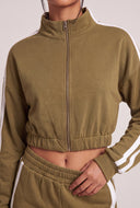 Gemma Zip Crop Top