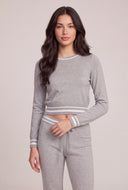 Contrast Crop Sweater