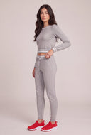 Contrast Crop Sweater
