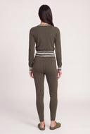 Contrast Crop Sweater
