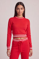 Contrast Crop Sweater