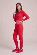 Contrast Crop Sweater