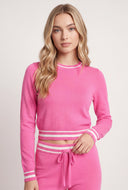 Contrast Crop Sweater