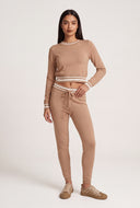 Contrast Crop Sweater