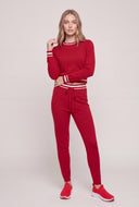 Contrast Crop Sweater