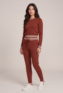 Contrast Crop Sweater