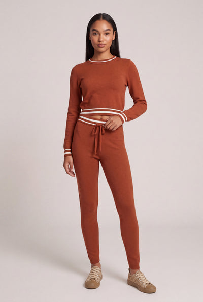 Contrast Drawstring Pants