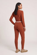 Contrast Drawstring Pants